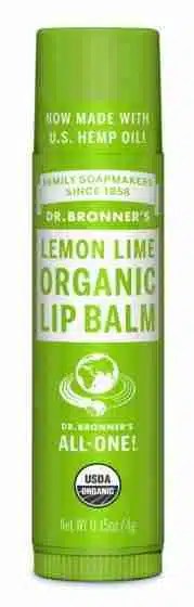 DR. BRONNER  -  Lip Balm, Lemon Lime, Organic (NGM)    12ct