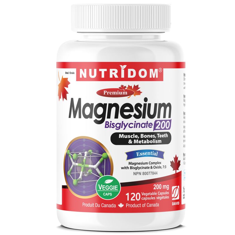 NUTRIDOM®    M Magnesium Bisglycinate 200 120 Vcaps