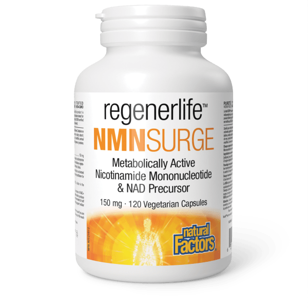 Natural Factors NMNSurge, RegenerLife 120vcaps