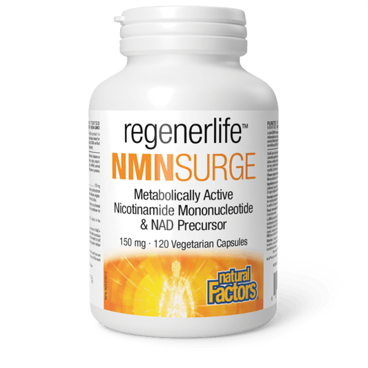 Natural Factors NMNSurge, RegenerLife 120vcaps