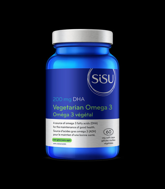 SISU - Vegetarian Omega 3 - 200 mg DHA 60 softgel