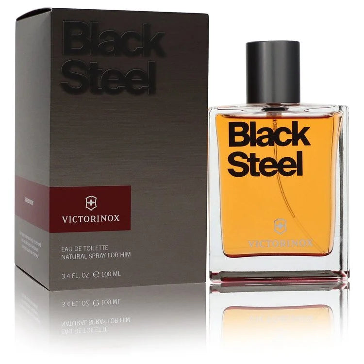 Victorinox    Men    Swiss Army Black Steel    100 ml Eau De Toilette Spray