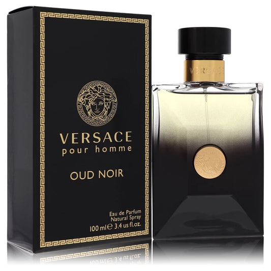 Versace Pour Homme Oud Noir Eau De Parfum Spray By Versace 3.4 oz Eau De Parfum Spray