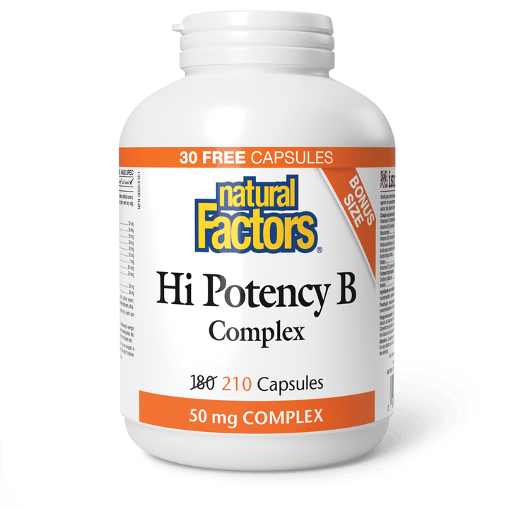 Natural Factors   Hi Potency B Complex 50 mg   210 capscaps