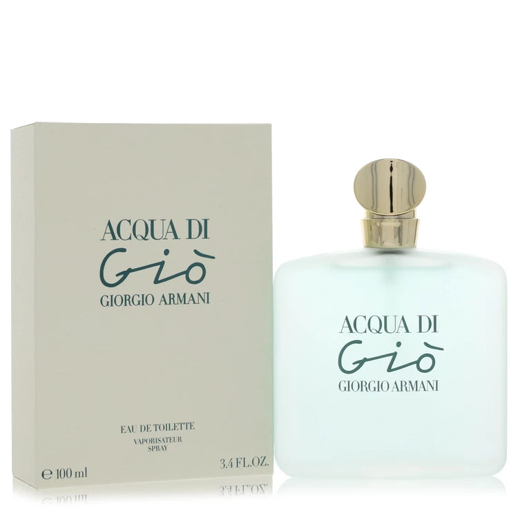Acqua Di Gio Eau De Toilette Spray By Giorgio Armani 3.3 oz Eau De Toilette Spray