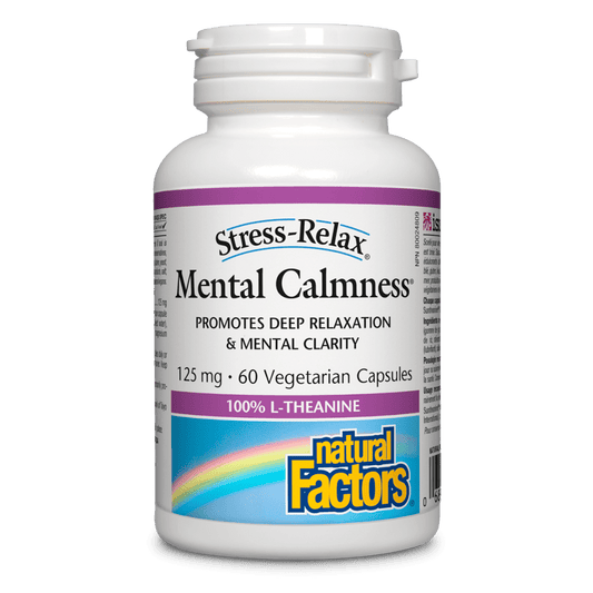 Natural Factors   Mental Calmness 125 mg, Stress-Relax®   60 vcaps