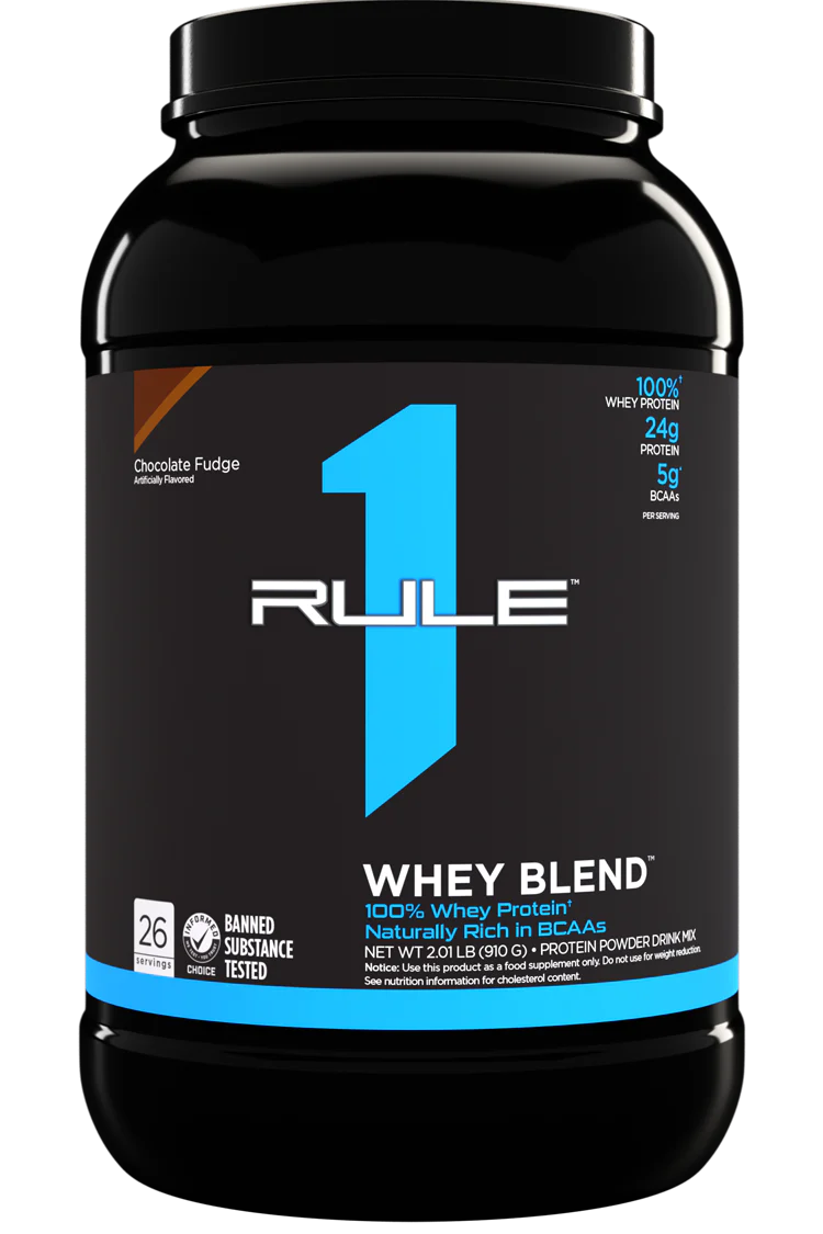 RULE 1   R1 WHEY BLEND   2lbs   CHOCOLATE FUDGE