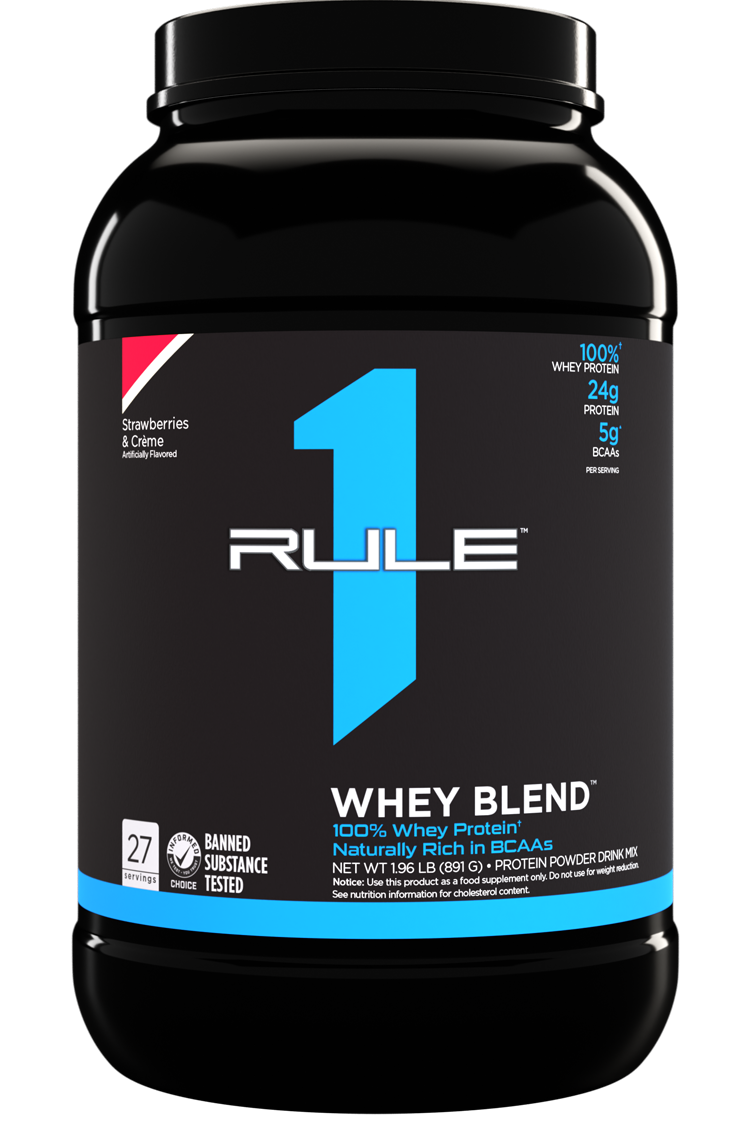 RULE 1   R1 WHEY BLEND   2lbs   STRAWBERRIES & CREAM