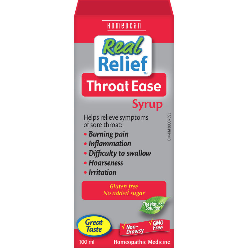 REAL RELIEF LINE    Throat Ease Syrup    100 ml