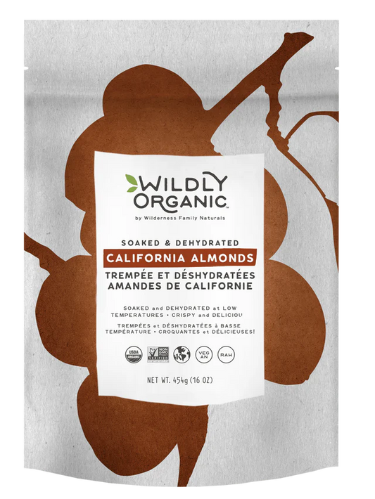 WILDLY ORGANIC    Almonds Soaked & Dehyd.,454g