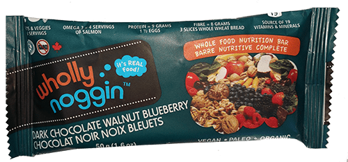 WHOLLY NOGGIN FOODS LTD   Dark Choco. Walnut Berry 50g, 12/box