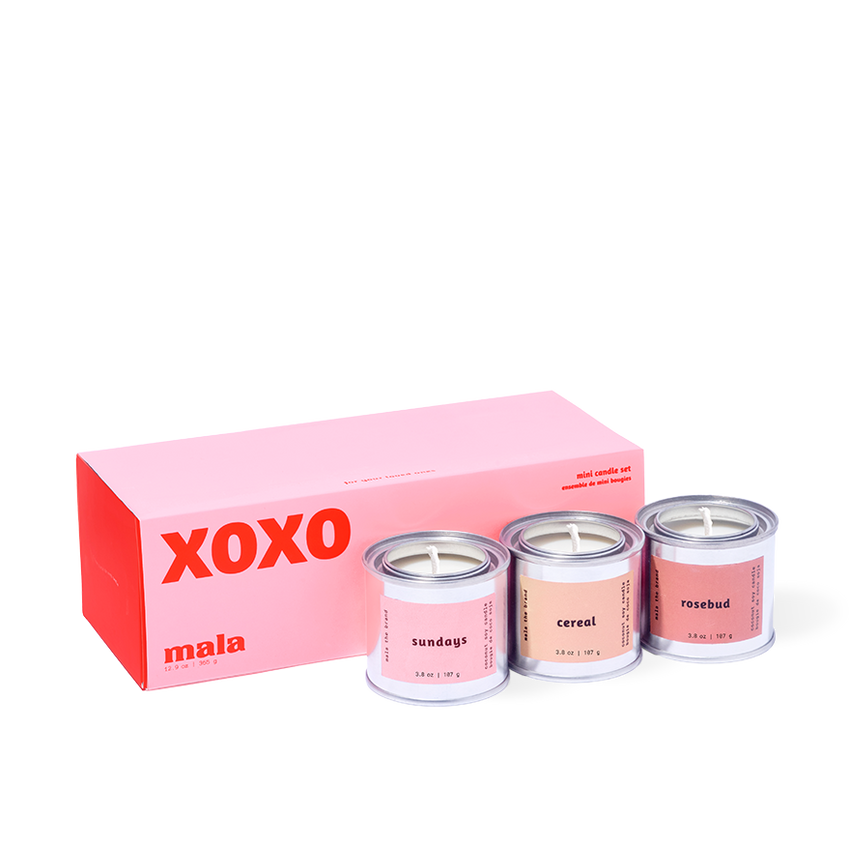 Mala - XOXO Giftset (3 x 3.8 oz Candles)
