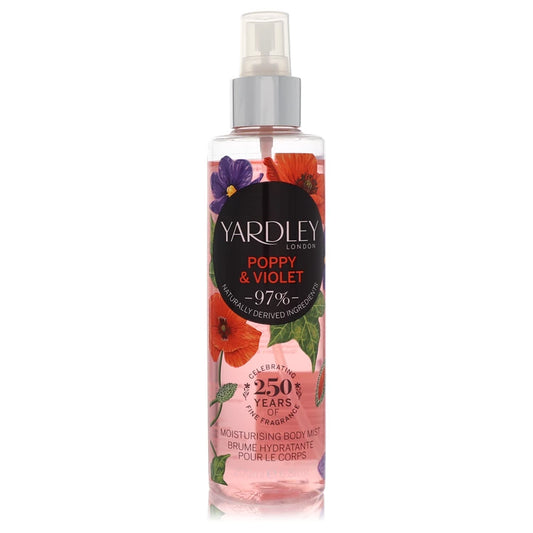 Yardley Poppy & Violet Body Mist By Yardley London 6.8 oz Body Mist
