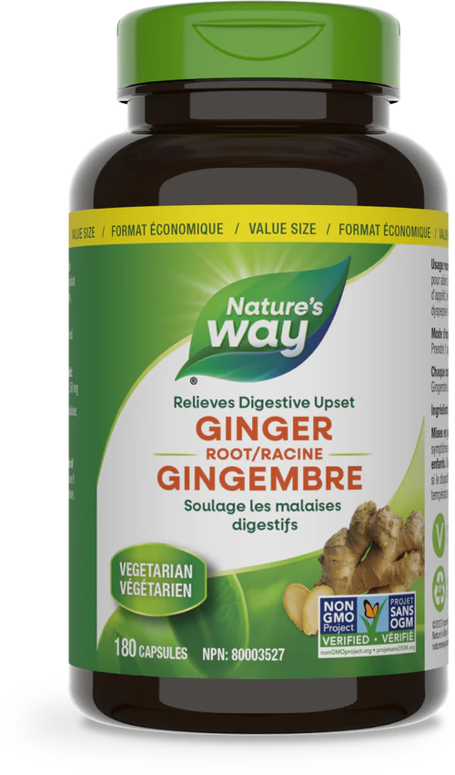 Nature's Way - Ginger Root - 180 veg Caps