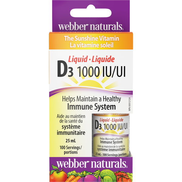 Webber Naturals - Vitamin D3 I000 IU - 25 mL
