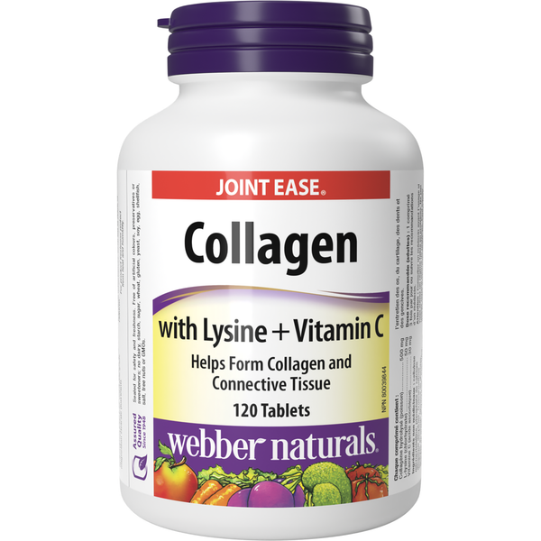 Webber Naturals - Collagen with Lysine + Vitamin C - 120 Tablets