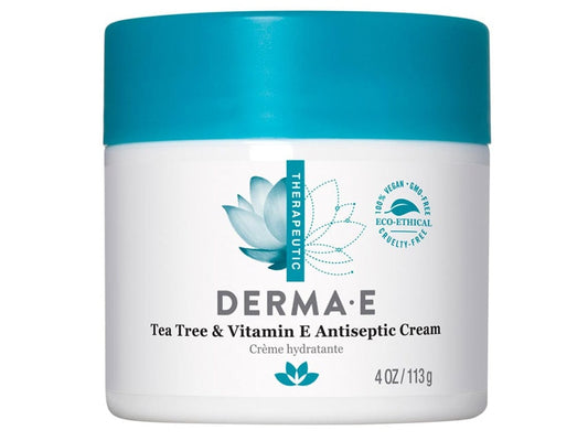 DERMA E    Therapeutic Topicals    DERMA E    Therapeutic Topicals    Tea Tree &E Antiseptic Crm 113g
