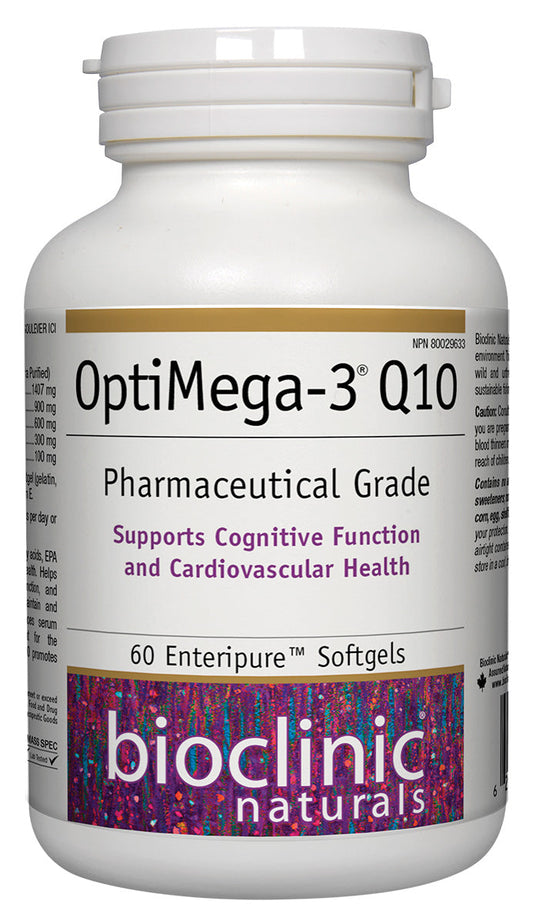 BioClinic   OptiMega-3® Q10   60 Enteripure Softgels