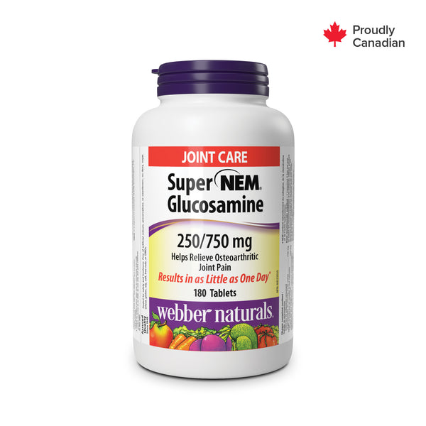 Webber Naturals - Super NEM® Glucosamine 250/750 mg - 60 Tablets