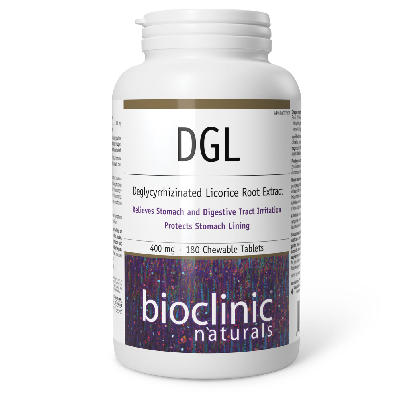 BioClinic   DGL · 400 mg   180 Chewable Tablet