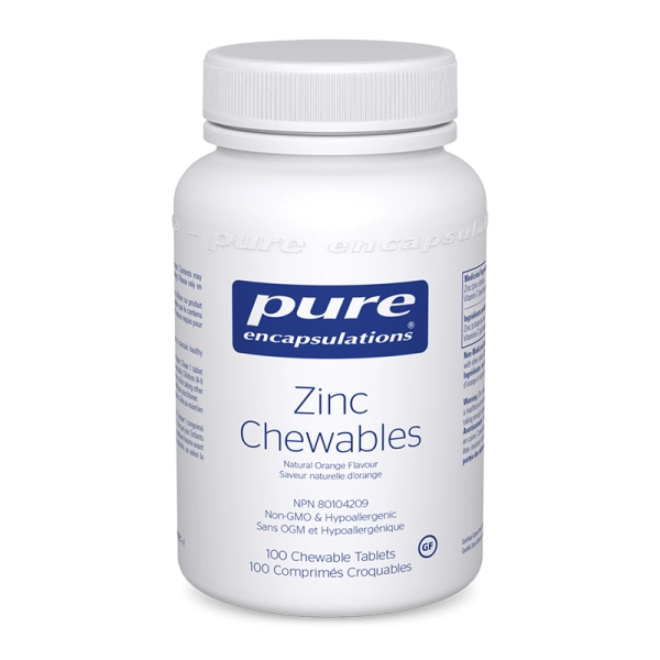 PURE ENCAPSULATIONS_Zinc Chewables_100 tabs 