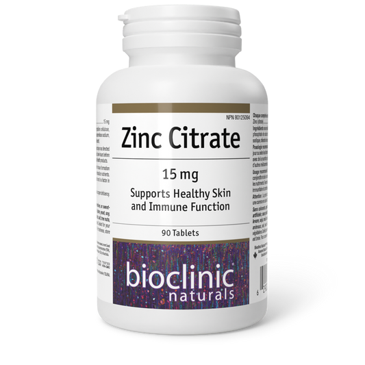 BioClinic   Zinc Citrate 15mg   90 Tablet