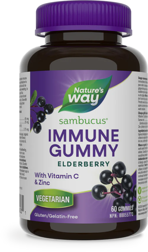 Nature's Way - Sambucus Elderberry Immune Gummies - 60 Gummies