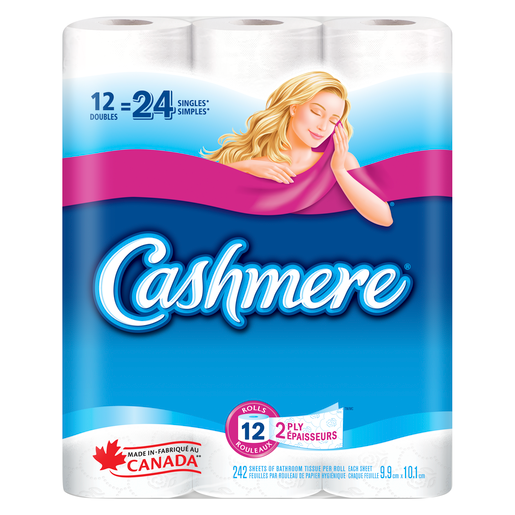 CASHMERE BATHROOM TISSUE DOUBLE 242 SHEETS 12 pack of 6