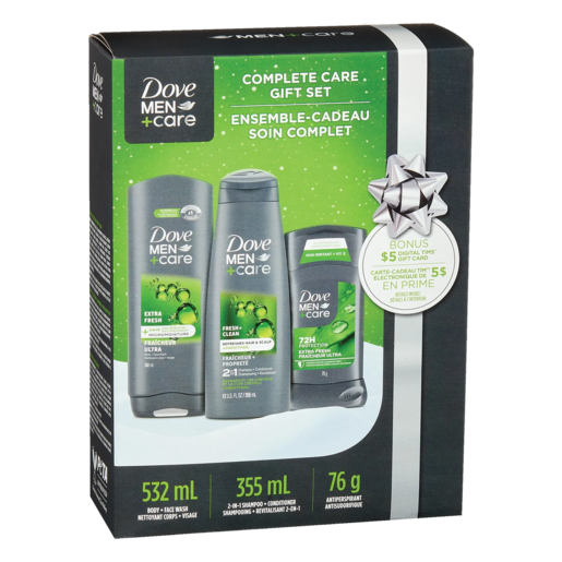 DOVE MEN+CARE BODY WASH/SHP/AP MIXED CASE 3PC pack of 6