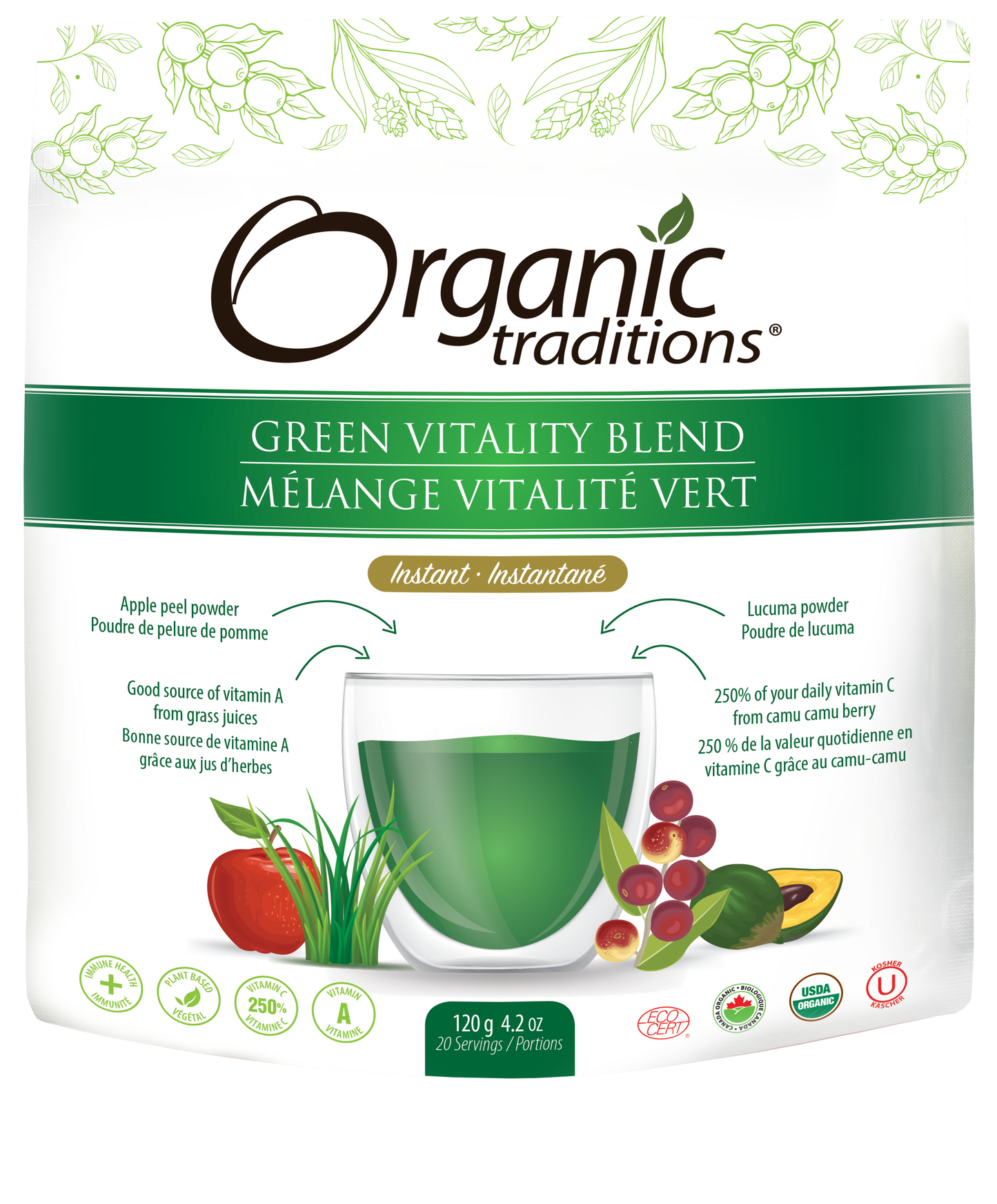 Organic Traditions - Green Vitality Blend - 120 g