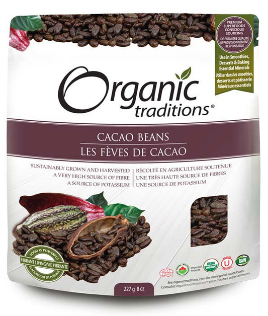 Organic Traditions - Cacao Beans - 227 g