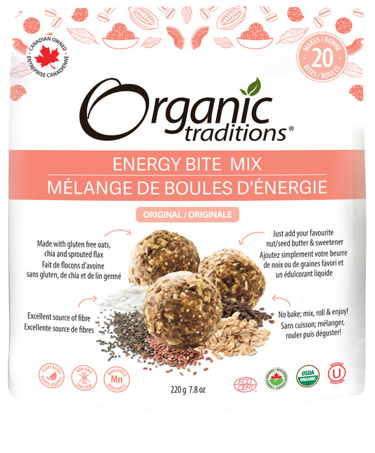 Organic Traditions - Energy Bites - Original - 220 g
