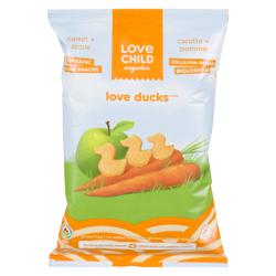LOVE DUCKS  CARROT   APPLE