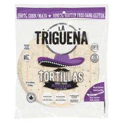 Les Aliments La Triguena Foods   Gluten Free Corn Tortillas   Corn Tortilla 8'' Multigrain340G