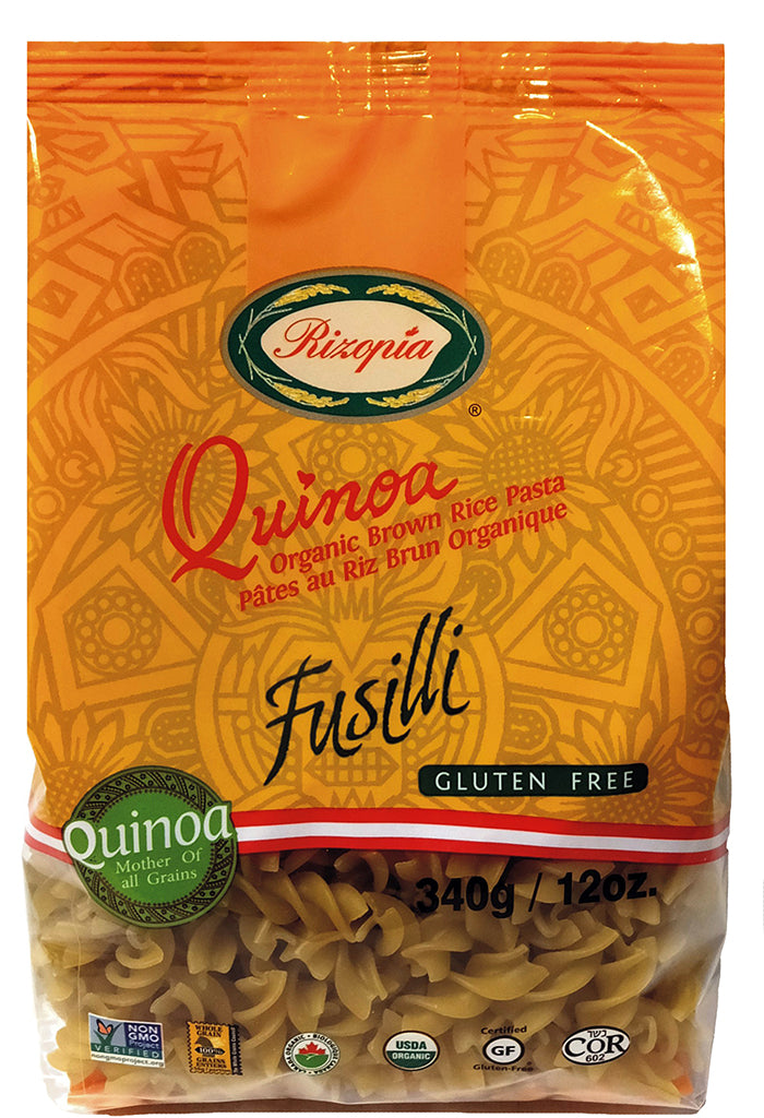 Rizopia - Organic Quinoa Brown Rice Fusilli - 340 g